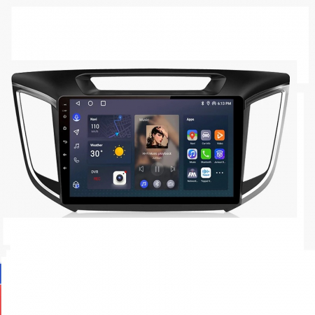 Navigatie Hyundai ix 25 Android 14 , 4GB RAM , Procesor Quad Core , Wireless Carplay si Android auto , Display HD Touchscreen, Wi-Fi , Bluetooth, USB [2]