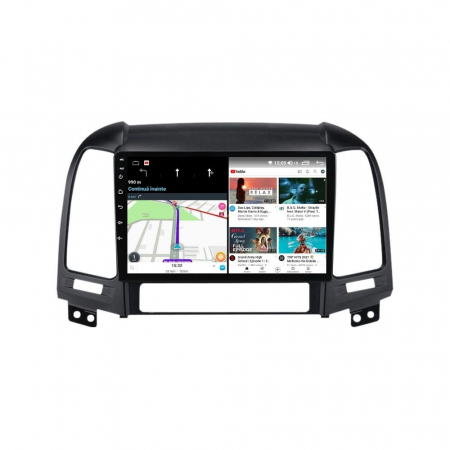 Navigatie Hyundai Santa Fe din 2006-2012, Rezolutie 2K, Ecran QLED 9.5 inch, 8GB RAM si 128GB ROM, Android, Procesor Octacore, Slot sim 4G, Sunet DSP, Wireless Carplay si Android Auto [2]