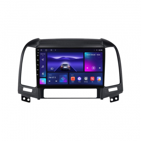 Navigatie Hyundai Santa Fe din 2006-2012, Rezolutie 2K, Ecran QLED 9.5 inch, 8GB RAM si 128GB ROM, Android, Procesor Octacore, Slot sim 4G, Sunet DSP, Wireless Carplay si Android Auto [1]
