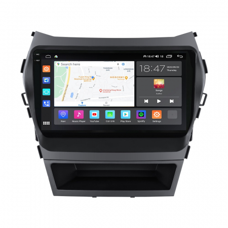 Navigatie Hyundai Santa Fe IX45 din 2012-2017, Rezolutie 2K, Ecran QLED 9.5 inch, 8GB RAM si 128GB ROM, Android, Procesor Octacore, Slot sim 4G, Sunet DSP, Wireless Carplay [1]