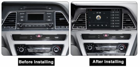 Navigatie Hyundai Sonata 9 din 2015 - 2018, 8GB RAM si 128GB ROM, Ecran QLED 9 inch, Android 14, Procesor Octacore, Slot sim 4G, Sunet DSP, Wireless Carplay si Android Auto, Camera Marsarier [3]