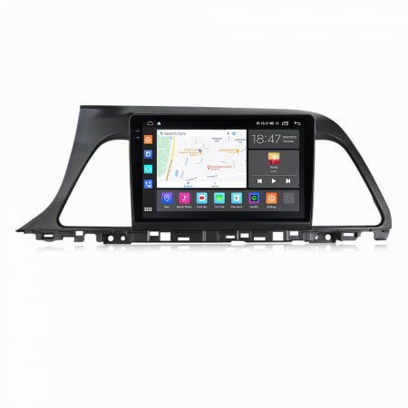 Navigatie Hyundai Sonata 9 din 2015-2018, Rezolutie 2K, Ecran QLED 9.5 inch, 8GB RAM si 128GB ROM, Android, Procesor Octacore, Slot sim 4G, Sunet DSP, Wireless Carplay [4]