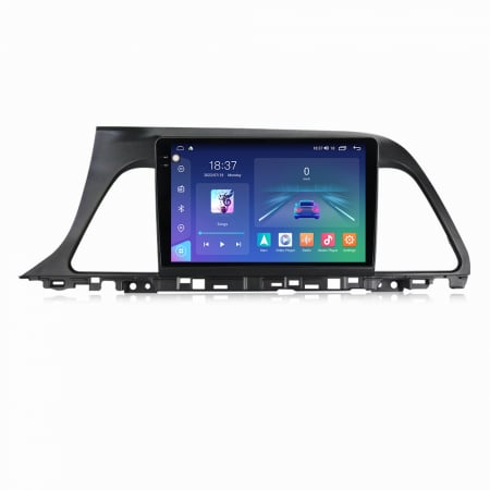 Sonata 9 (2015 - 2018) - Navigatie Hyundai Sonata 9 din 2015-2018, Rezolutie 2K, Ecran QLED 9.5 inch, 8GB RAM si 128GB ROM, Android, Procesor Octacore, Slot sim 4G, Sunet DSP, Wireless Carplay
