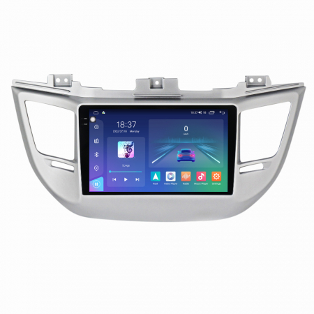 HYUNDAI - Navigatie Auto Android Hyundai Tucson din 2014-2018, Rezolutie 2K, Ecran QLED 9.5 inch, 8GB RAM si 128GB ROM, Android, Procesor Octacore, Slot sim 4G, Sunet DSP, Wireless Carplay si Android Auto