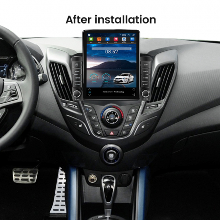 Navigatie Hyundai Veloster 2011-2017 Ecran TESLA 9.7 inch, 8 GB RAM si 128 GB ROM, Android 15, Slot Sim 4G, Procesor Octa Core, Carplay Wireless si Android auto, Procesor Sunet Digital DSP [3]