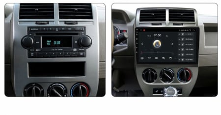 Navigatie Jeep Compass din 2006-2010 Android 14 , 4GB RAM , Procesor Quad Core , Wireless Carplay si Android auto , Display HD Touchscreen, Wi-Fi , Bluetooth, USB [5]
