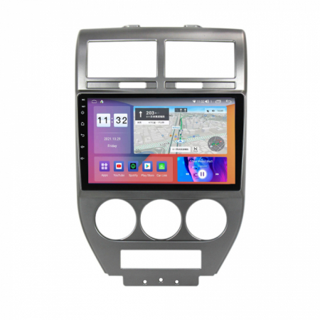 Navigatie Jeep Compass din 2006-2010 Android 14 , 4GB RAM , Procesor Quad Core , Wireless Carplay si Android auto , Display HD Touchscreen, Wi-Fi , Bluetooth, USB [3]