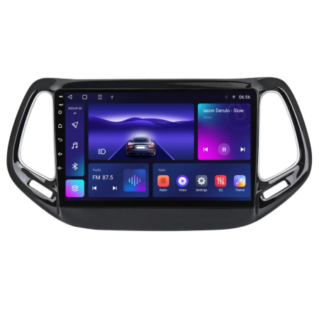 Navigatie Jeep Compass din 2016 - 2018, Rezolutie 2K, Display QLED 9.5 inch, 4GB RAM si 64GB ROM, Android, Procesor Octacore, Slot sim 4G, Sunet DSP, Wireless Carplay si Android Auto, Camera Marsarier [1]