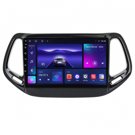 Navigatie Jeep Compass din 2016 - 2018, Rezolutie 2K, Ecran QLED 9.5 inch, 8GB RAM si 128GB ROM, Android, Procesor Octacore, Slot sim 4G, Sunet DSP, Wireless Carplay [1]