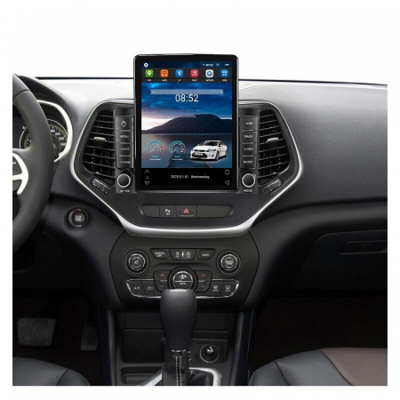 Navigatie Jeep Grand Cherokee din 2014-2020, Display TESLA 9.5 inch, 2GB RAM si 32GB ROM, Wireless Carplay si Android Auto, Procesor Octacore, Slot sim 4G, Sunet DSP, Camera Marsarier, Bluetooth, USB, [2]