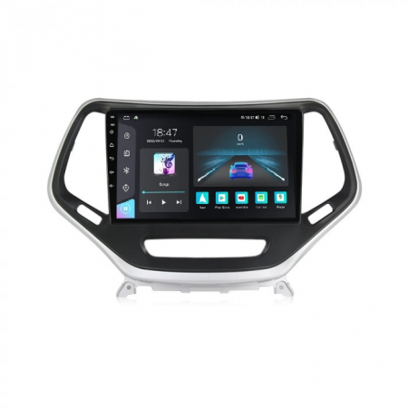 Navigatie dedicata Jeep cu Android - Navigatie Jeep Grand Cherokee din 2014-2020, Rezolutie 2K, Display QLED 9.5 inch, 4GB RAM si 64GB ROM, Android, Procesor Octacore, Slot sim 4G, Sunet DSP, Wireless Carplay si Android Auto, Camera Mars