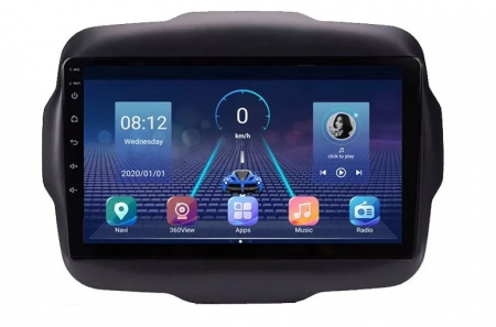 JEEP - Navigatie Auto Android Jeep Renegade din 2015 - 2021, 8GB RAM si 128GB ROM, Ecran QLED 9 inch, Android 12, Procesor Octacore, Slot sim 4G, Sunet DSP, Wireless Carplay si Android Auto, Camera Marsarier