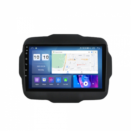 Navigatie Jeep Renegade din 2015-2021, Rezolutie 2K, Ecran QLED 9.5 inch, 8GB RAM si 128GB ROM, Android, Procesor Octacore, Slot sim 4G, Sunet DSP, Wireless Carplay si Android Auto [3]
