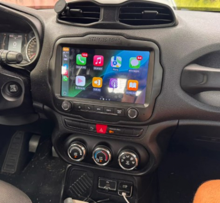 Navigatie Jeep Renegade din 2015-2021, Rezolutie 2K, Ecran QLED 9.5 inch, 8GB RAM si 128GB ROM, Android, Procesor Octacore, Slot sim 4G, Sunet DSP, Wireless Carplay si Android Auto [10]