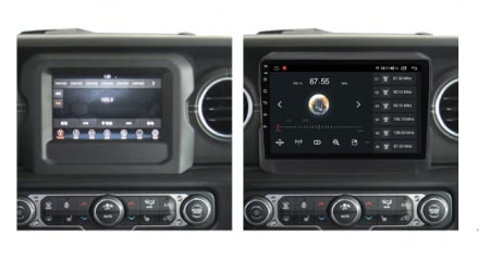 Navigatie Jeep Wrangler din 2018-2022, Rezolutie 2K, Ecran QLED 9.5 inch, 8GB RAM si 128GB ROM, Android, Procesor Octacore, Slot sim 4G, Sunet DSP, Wireless Carplay [4]