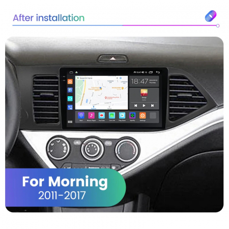Navigatie Kia Morning 2011-2017 Rezolutie 2K , 8GB RAM+128GB ROM QLED [1]