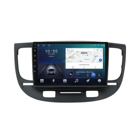 Navigatie Auto cu Android - Navigatie Kia Rio 2  2005 - 2011 Android 14 ,4GB RAM si 64GB ROM, Ecran QLED 9 inch, Android 14, Procesor Octacore, Slot sim 4G, Sunet DSP, Wireless Carplay si Android Auto