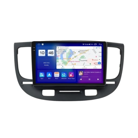 Navigatie Kia Rio 2  2005 - 2011 Rezolutie 2K, Ecran QLED 9.5 inch, 8GB RAM si 128GB ROM, Android, Procesor Octacore, Slot sim 4G, Sunet DSP, Wireless Carplay [1]