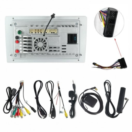 Navigatie KIA Rio 3 2011 - 2017 Rezolutie 2K, Display QLED 9.5 inch, 4GB RAM si 64GB ROM, Android, Procesor Octacore, Slot sim 4G, Sunet DSP, Wireless Carplay si Android Auto, Camera Marsa [3]