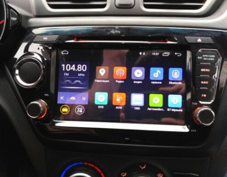 Navigatie Kia Rio din 2011-2016,  Android 14 , 4GB RAM, Octacore, Slot Sim 4G, DSP, GPS, Wi-FI, Carplay, Android Auto, USB, Bluetooth, Waze, Touchscreen, 9 inch [7]