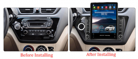 Navigatie Kia Rio din 2011-2016, Display TESLA 9.5 inch, 2GB RAM si 32GB ROM, Wireless Carplay si Android Auto, Procesor Octacore, Slot sim 4G, Sunet DSP, Camera Marsarier, Bluetooth, USB, Wi Fi, Radi [2]