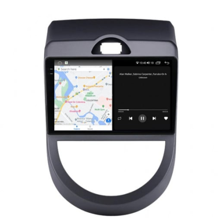 Navigatie Kia Soul 2009 - 2013 Rezolutie 2K, Ecran QLED 9.5 inch, 8GB RAM si 128GB ROM, Android, Procesor Octacore, Slot sim 4G, Sunet DSP, Wireless Carplay [2]