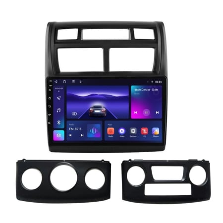 Navigatie Kia Sportage din 2007 - 2012, Rezolutie 2K, Ecran QLED 9.5 inch, 8GB RAM si 128GB ROM, Android, Procesor Octacore, Slot sim 4G, Sunet DSP, Wireless Carplay [1]