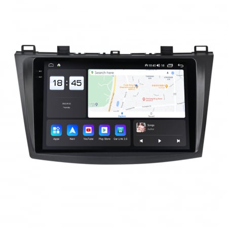 Navigatie Mazda 3 din 2003-2010, Rezolutie 2K, Display QLED 9.5 inch, 4GB RAM si 64GB ROM, Android, Procesor Octacore, Slot sim 4G, Sunet DSP, Wireless Carplay si Android Auto, Camera Marsarier, USB, [3]