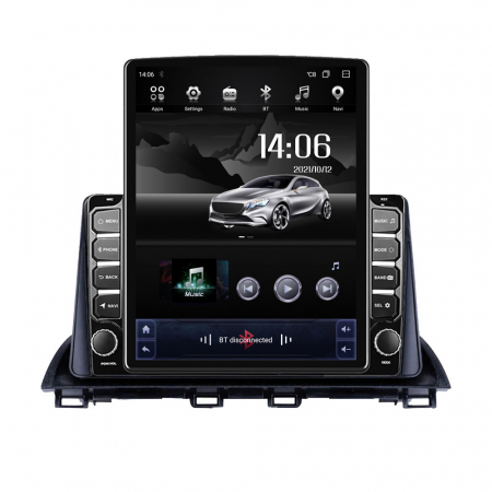 Mazda 3 (2013 - 2019) - Navigatie Mazda 3 din 2013-2019, Display TESLA 9.5 inch, 2GB RAM si 32GB ROM, Wireless Carplay si Android Auto, Procesor Octacore, Slot sim 4G, Sunet DSP, Camera Marsarier, Bluetooth, USB, Wi Fi, Radi