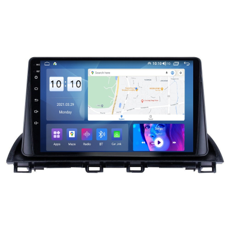 Mazda 3 (2013 - 2019) - Navigatie Mazda 3 din 2013-2019, Rezolutie 2K, Ecran QLED 9.5 inch, 8GB RAM si 128GB ROM, Android, Procesor Octacore, Slot sim 4G, Sunet DSP, Wireless Carplay