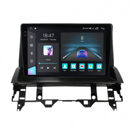 Mazda 6 (2002 - 2009) - Navigatie Mazda 6 din 2002-2009, Rezolutie 2K, Ecran QLED 10.5 inch, 8GB RAM si 128GB ROM, Android, Procesor Octacore, Slot sim 4G, Sunet DSP, Wireless Carplay si Android Auto