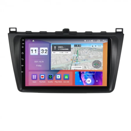 Navigatie Mazda 6 din 2008-2014 Android 14 , 4GB RAM , Procesor Quad Core , Wireless Carplay si Android auto , Display HD Touchscreen, Wi-Fi , Bluetooth, USB [3]