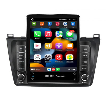 Navigatie Mazda 6 din 2008 - 2014, Ecran TESLA 9.7 inch, 4 GB RAM si 64 GB ROM, Slot Sim 4G, Procesor Octa Core, Carplay integrat, Procesor Sunet Digital DSP, Android, Aplicatii, Usb, Wi Fi, Bluetooth [1]