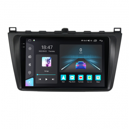 Navigatie dedicata Mazda cu Android - Navigatie Mazda 6 din 2008-2014, Rezolutie 2K, Ecran QLED 9.5 inch, 8GB RAM si 128GB ROM, Android, Procesor Octacore, Slot sim 4G, Sunet DSP, Wireless Carplay si Android Auto, Camera Marsarier