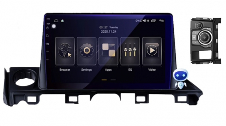 MAZDA - Navigatie Auto Android Mazda 6 din 2018 - 2021, 8GB RAM si 128GB ROM, Ecran QLED 9 inch, Android 12, Procesor Octacore, Slot sim 4G, Sunet DSP, Wireless Carplay si Android Auto, Camera Marsarier