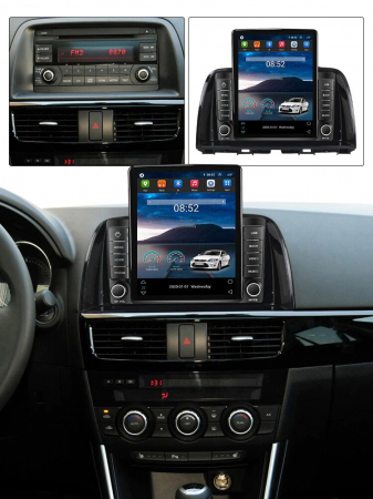 Navigatie Mazda CX5 din 2011 - 2017, Ecran TESLA 9.7 inch, 8 GB RAM si 128 GB ROM, Android 15, Slot Sim 4G, Procesor Octa Core, Carplay Wireless si Android auto, Procesor Sunet Digital DSP, Aplic [1]