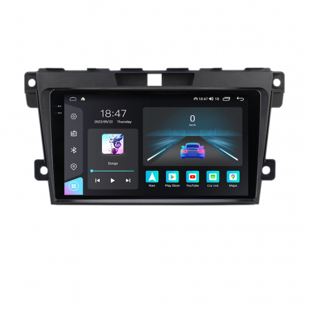 Navigatie dedicata Mazda cu Android - Navigatie Mazda CX7 din 2008-2015, Rezolutie 2K, Display QLED 9.5 inch, 4GB RAM si 64GB ROM, Android, Procesor Octacore, Slot sim 4G, Sunet DSP, Wireless Carplay si Android Auto, Camera Marsarier, USB