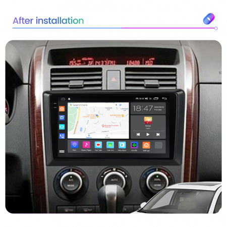 Navigatie Mazda CX9 din 2006-2016, Rezolutie 2K, Ecran QLED 9.5 inch, 8GB RAM si 128GB ROM, Android, Procesor Octacore, Slot sim 4G, Sunet DSP, Wireless Carplay [4]