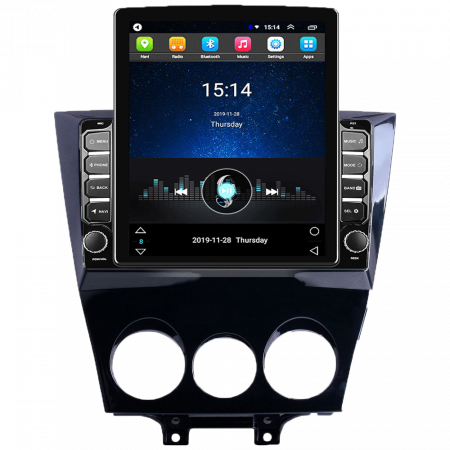 Navigatie dedicata Mazda cu Android - Navigatie Mazda RX8 din 2008-2021, Display TESLA 9.5 inch, 2GB RAM si 32GB ROM, Wireless Carplay si Android Auto, Procesor Octacore, Slot sim 4G, Sunet DSP, Camera Marsarier, Bluetooth, USB, Wi Fi, Ra