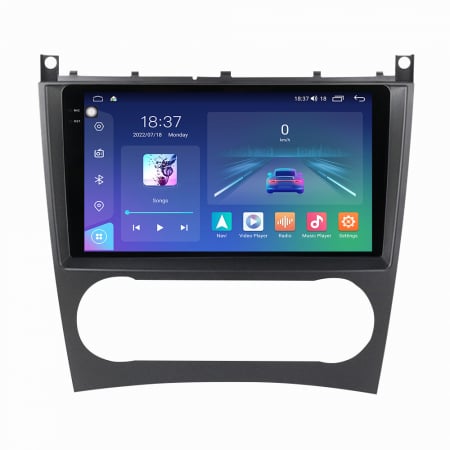 C Class W203  (2000 - 2007) - Navigatie Mercedes C Class W203 W209 Facelift din 2004-2011, Rezolutie 2K, Ecran QLED 9.5 inch, 8GB RAM si 128GB ROM, Android, Procesor Octacore, Slot sim 4G, Sunet DSP