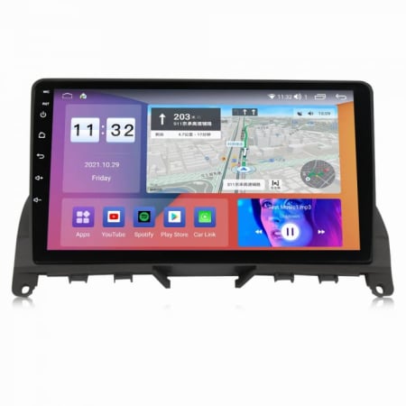 Navigatie Mercedes C Class W204, Android 14, Wireless Carplay si Android Auto, 2GB RAM si 32GB ROM, Display IPS 9 inch, Camera Marsarier, Internet, Aplicatii, Wi Fi, Usb, Bluetooth [4]
