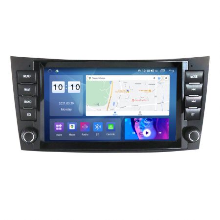 E Class W211 (2003 - 2009) - Navigatie Mercedes E class W211 CLS W219, 4 GB RAM si 64 GB ROM, Slot Sim 4G, Procesor Octa Core, Carplay, Sunet DSP, Android, Aplicatii, Usb, Wi Fi, Bluetooth