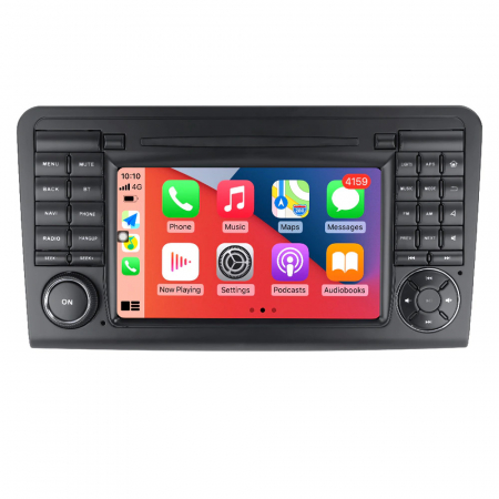 MERCEDES-BENZ - Navigatie Auto Android Mercedes ML GL W164 din 2005 - 2012, 4 GB RAM si 64 GB ROM, Slot Sim 4G, Procesor Octa Core, Carplay integrat, Procesor Sunet Digital DSP, Android, Aplicatii, Usb, Wi Fi, Bluetooth