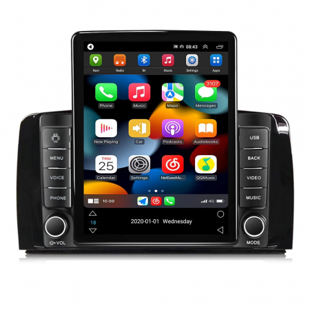 Navigatie Mercedes R Class W251 din 2005-2017, Display TESLA 9.5 inch, 2GB RAM si 32GB ROM, Wireless Carplay si Android Auto, Procesor Octacore, Slot sim 4G, Sunet DSP, Camera Marsarier, Bluetooth, US [1]