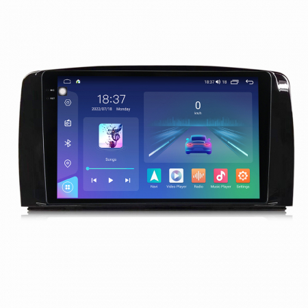 MERCEDES-BENZ - Navigatie Auto Android Mercedes R Class W251 din 2005-2017, Rezolutie 2K, Display QLED 9.5 inch, 4GB RAM si 64GB ROM, Android, Procesor Octacore, Slot sim 4G, Sunet DSP, Wireless Carplay si Android Auto, Camera Ma