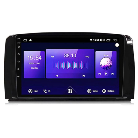 Navigatie Mercedes R Class W251 din 2005-2017, Rezolutie 2K, Ecran QLED 9.5 inch, 8GB RAM si 128GB ROM, Android, Procesor Octacore, Slot sim 4G, Sunet DSP, Wireless Carplay [4]