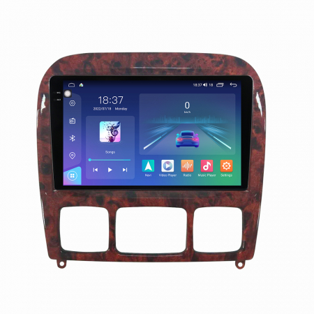 MERCEDES-BENZ - Navigatie Auto Android Mercedes S Class W220 din 1998-2005, Rezolutie 2K, Ecran QLED 9.5 inch, 8GB RAM si 128GB ROM, Android, Procesor Octacore, Slot sim 4G, Sunet DSP, Wireless Carplay