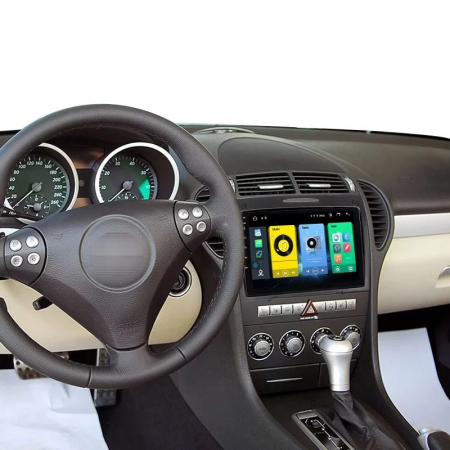 Navigatie Mercedes SLK R171 ( 2004 - 2011 ) , Android , Display 9 inch , 2 GB RAM +32 GB ROM , Internet , 4G , Aplicatii , Waze , Wi Fi , Usb , Bluetooth , Mirrorlink [1]