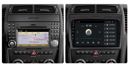 Navigatie Mercedes SLK R171 din 2004 - 2011, 8GB RAM si 128GB ROM, Ecran QLED 9 inch, Android 14, Procesor Octacore, Slot sim 4G, Sunet DSP, Wireless Carplay si Android Auto, Camera Marsarier [1]