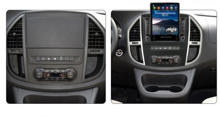 Navigatie Mercedes Vito din 2014-2020, Display TESLA 9.5 inch, 2GB RAM si 32GB ROM, Wireless Carplay si Android Auto, Procesor Octacore, Slot sim 4G, Sunet DSP, Camera Marsarier, Bluetooth, USB, Wi Fi [1]